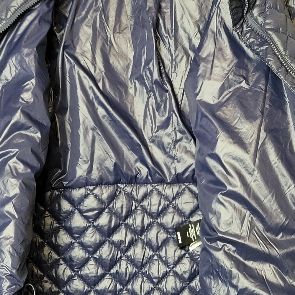 Sam Edelman Puffer Jacket Full Zip Pockets Size XL Quilted Hi Low Puffer Jacket - Picture 9 of 10
